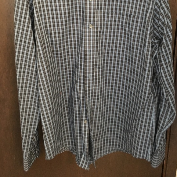 %% Merona Men's Shirt Button Up Top M Patterned - Picture 3 of 3